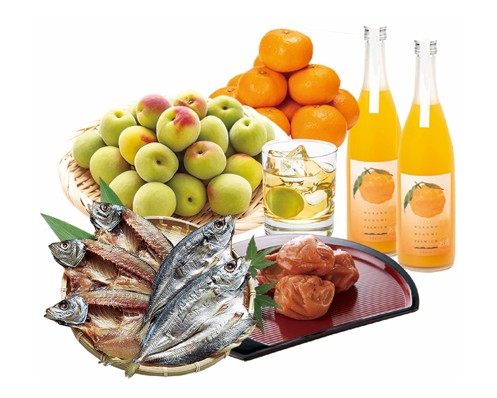 和歌山の味詰め合わせ<br />
＋サイクルトレインオリジナルグッズ